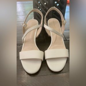 COLE HAAN white strap sandals